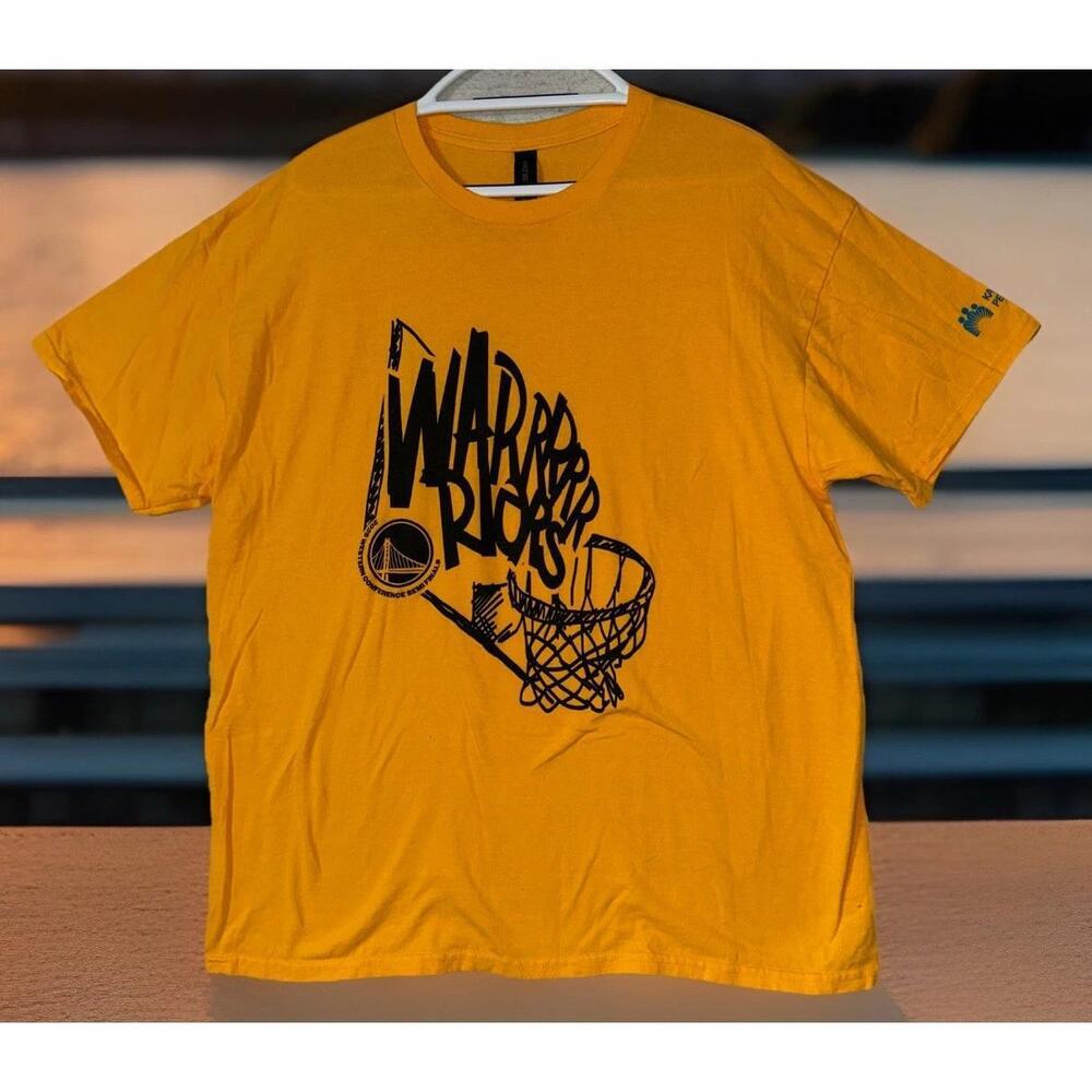 Euc Warriors Western Conference Champs Kaiser Permanente Yellow T-Shirt